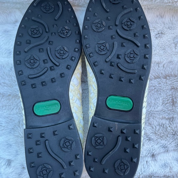 AEROGREEN UNISEX/Women’s Golf Shoes Size 10 Hand Woven Leather, made in ITALY - Picture 8 of 12